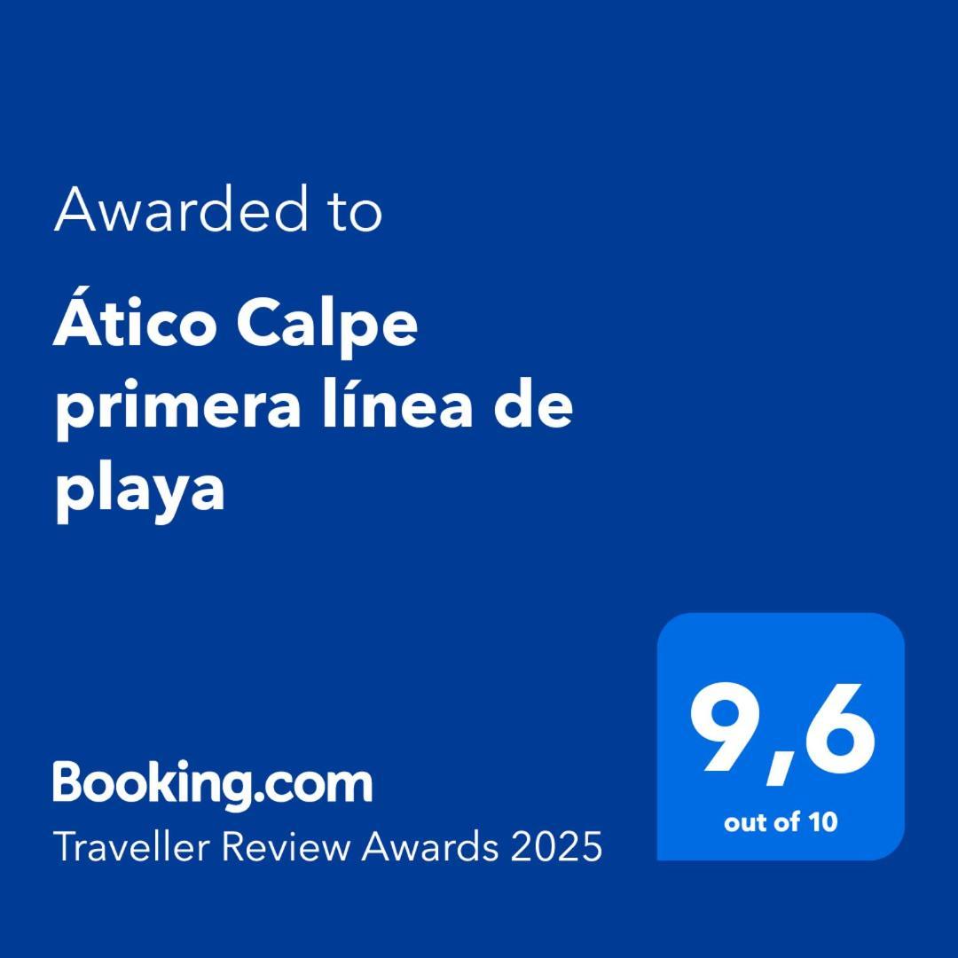 Atico Calpe Primera Linea De Playa 外观 照片